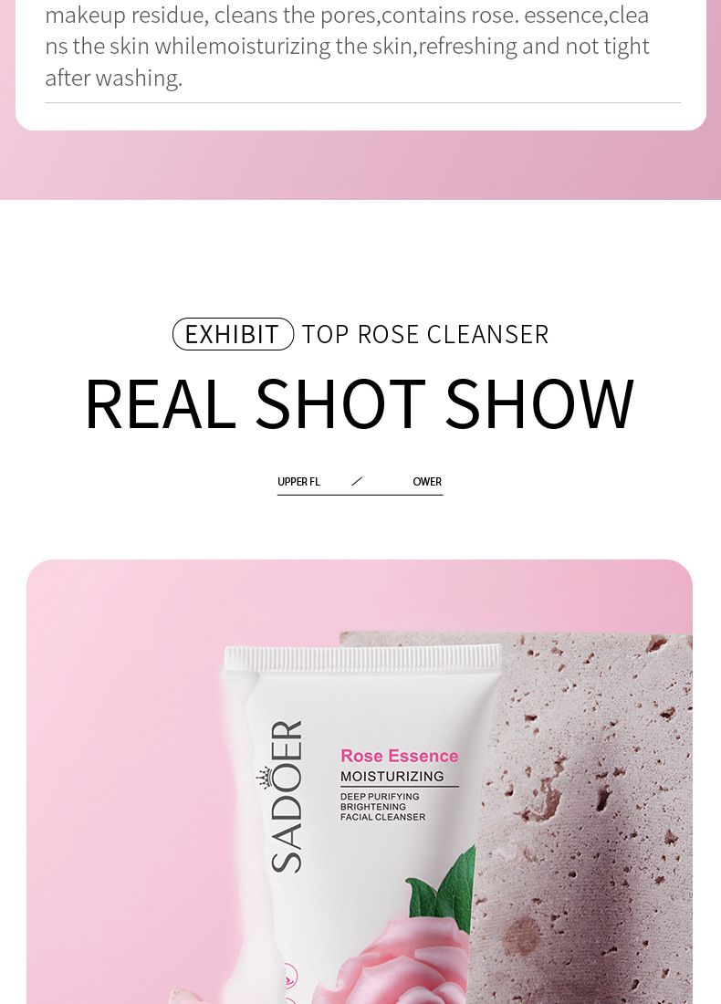 Full English Facial Cleanser SADOER Rose Milk 100g Deep Cleansing Live Broadcast_voghion.com