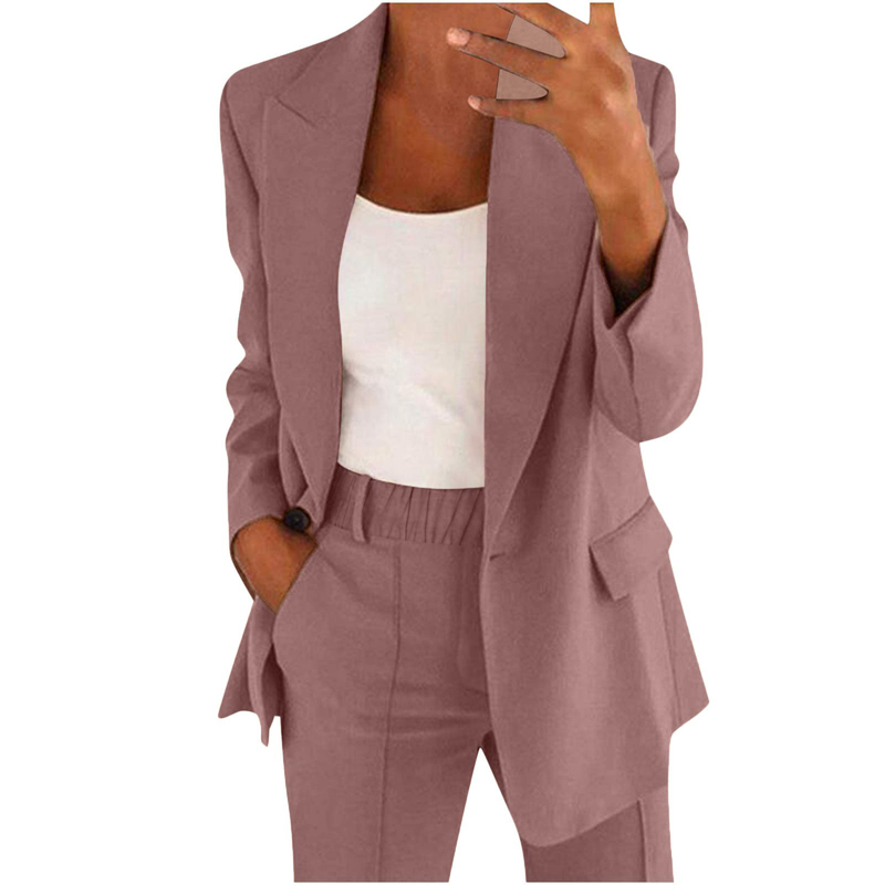 Cárdigan con solapa ajustada y botones para mujer, chaqueta con temperamento, nueva moda_voghion.com