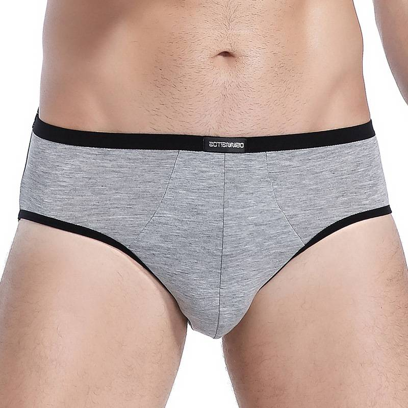 Intimo maschile elastico grande taglia sexy modale traspirante slip comodi traspirante vita media pantaloni da uomo all'ingrosso_voghion.com