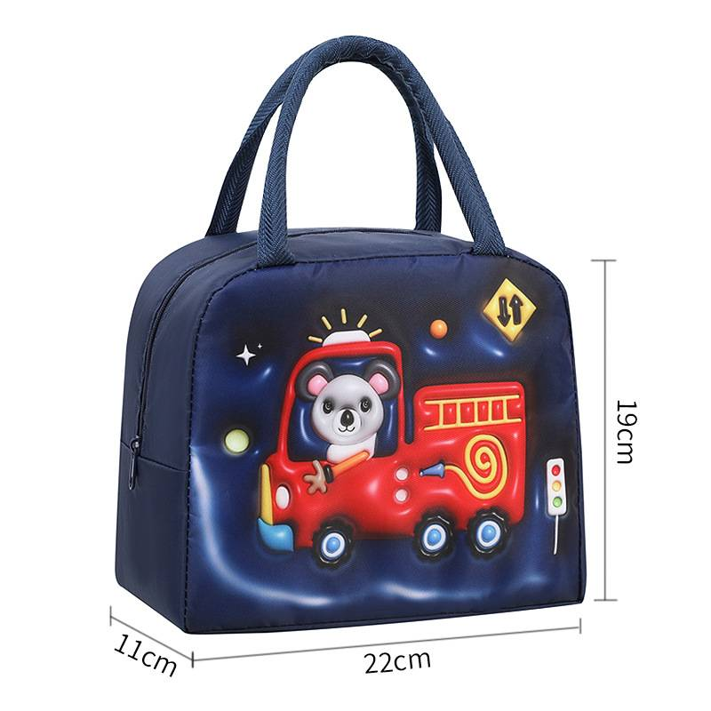 Children's Cartoon Lunch Bag Small Handbag Aluminum Foil Thickened Oxford Cloth Net Red Students Handbag Insulation Lunch Box Bag_voghion.com