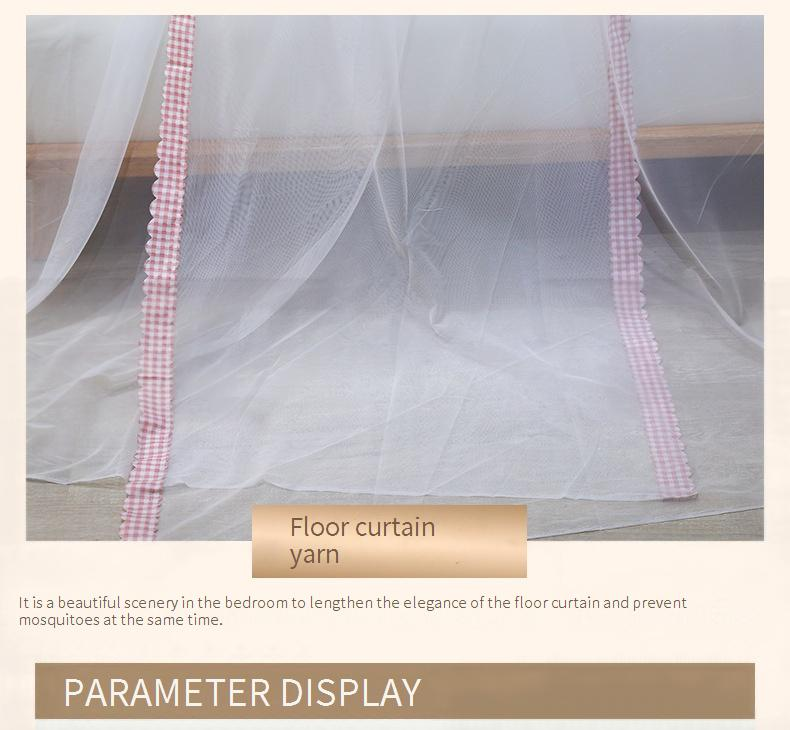 Darmowa instalacja Dome Princess Mosquito Net 1,8 metra 1,5 m Podwójne łóżko sufitowe szyfrowanie zagęszczony wzór namiotu_voghion.com