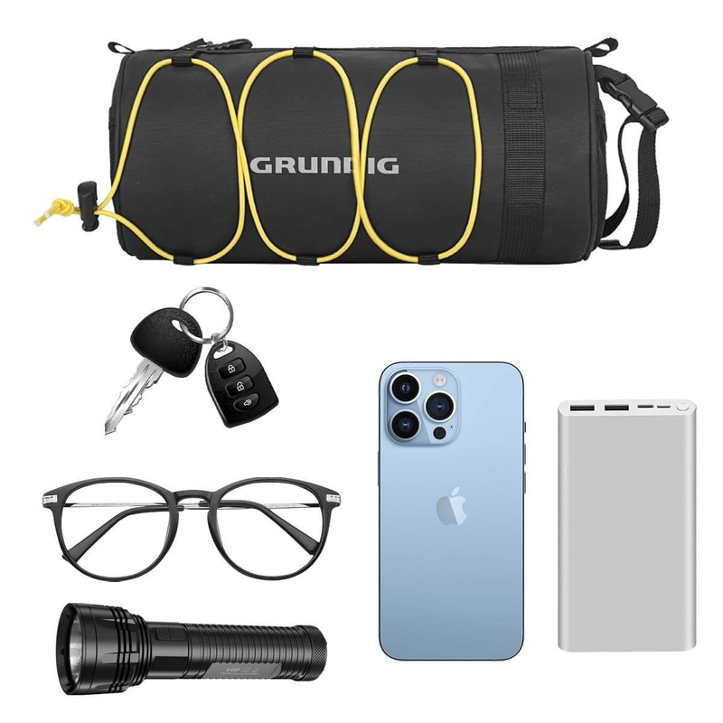 Sacoche de guidon de vélo étanche Grundig 2,5 L – Convertible en bandoulière_voghion.com