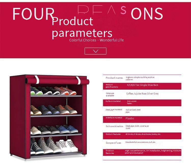 Schuhregal aus Metall – Modularer, verstellbarer Schuh-Organizer mit 5/6/8/10 Ebenen für Eingangsbereich, Kleiderschrank und Wohnheim (modernes, schlankes Design, Selbstmontage, rostfreier Rahmen)_voghion.com
