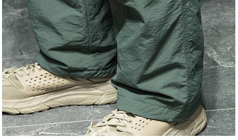 Pantalon de parachutiste coupe ample en duvet de canard pour homme, imperméable et thermique, pour l'hiver, en vert, noir et kaki_voghion.com