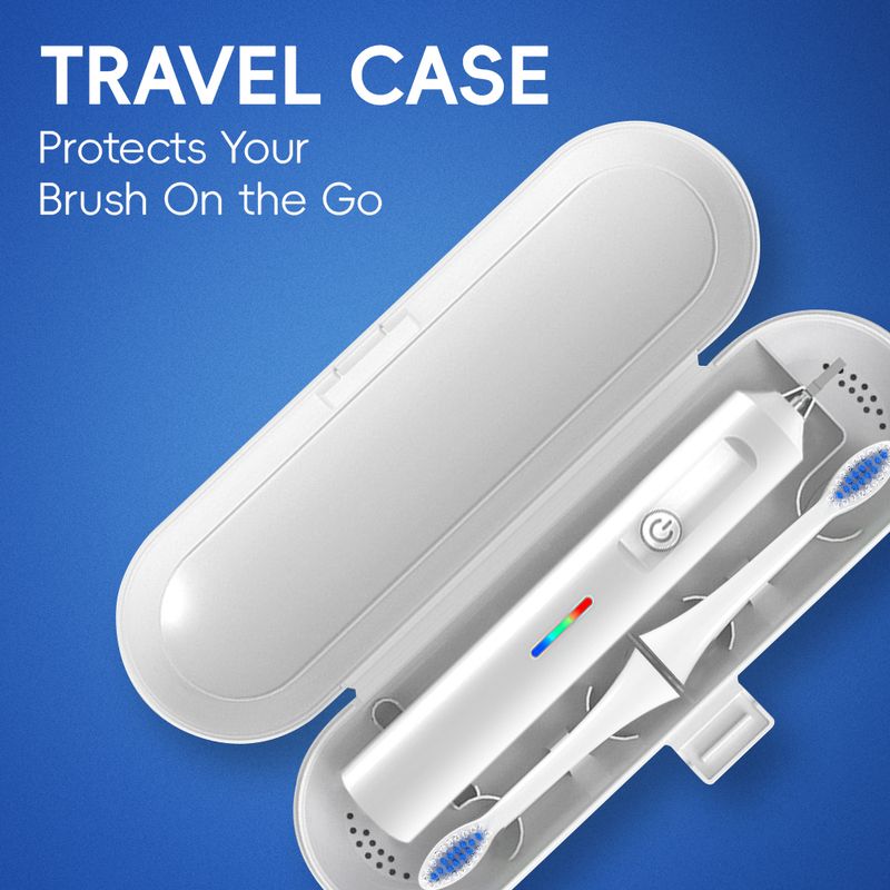 Rechargeable Electric Powered Toothbrush With 2 Heads - 3 Modes & 2 Min Timer Smart Electric Toothbrushes, Compatible With Philips Sonicare Brush Head_voghion.com