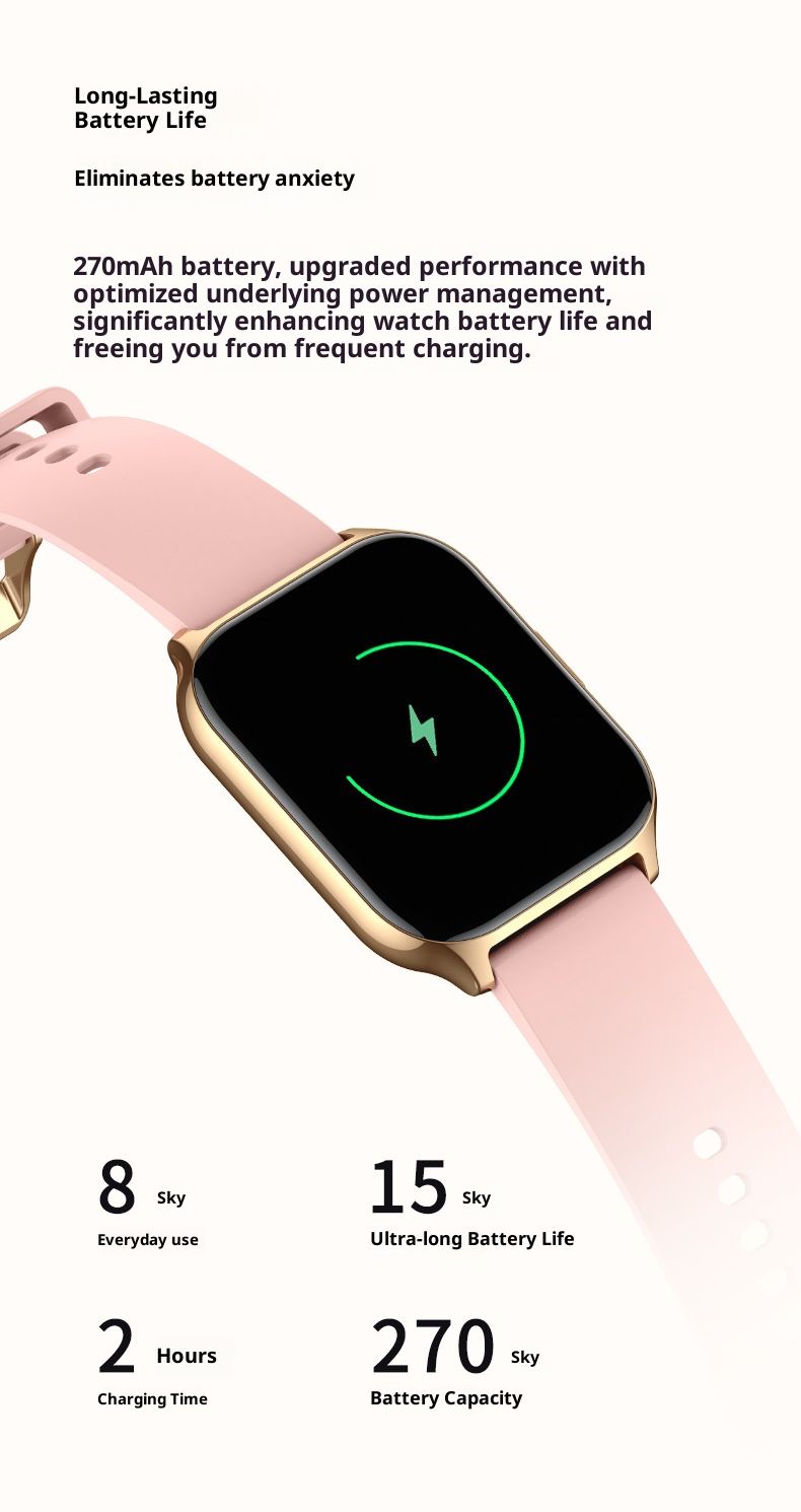 P95 Smart Watch With Bluetooth Calling, Heart Rate & Blood Oxygen Monitor, Sleep Tracking, Weather Alerts, Step Counter – Black Case_voghion.com