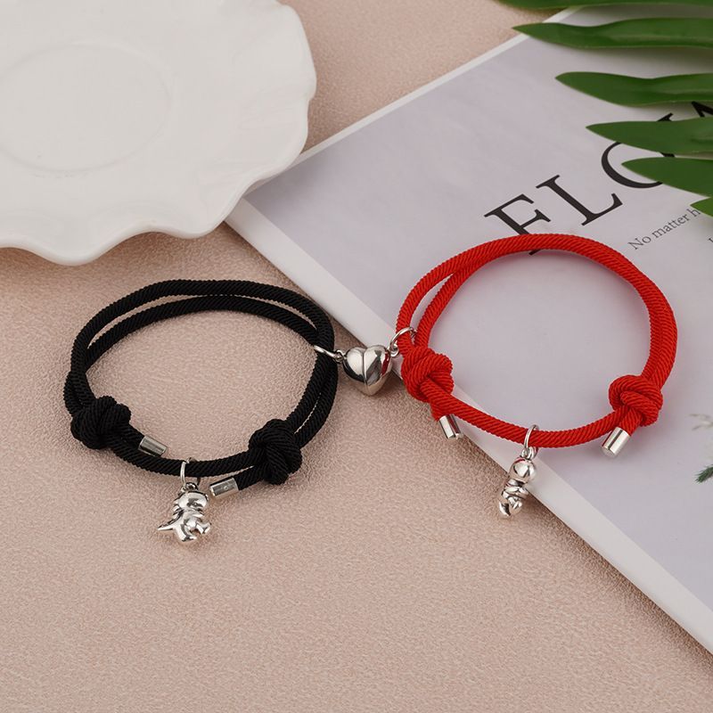 Bracelet créatif et mignon en trois dimensions avec pendentif en forme de dinosaure pour bébé, boucle magnétique, pour couple_voghion.com