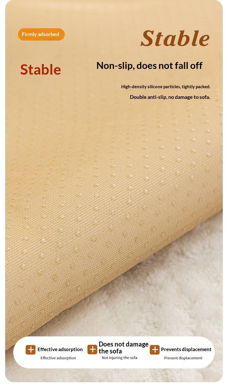 Wavy Jacquard Cotton Fleece Sofa Cushion, Winter Fluffy Chair Cushion Cover – Soft & Cozy Universal Fit For Sofas, Recliners & Armchairs_voghion.com