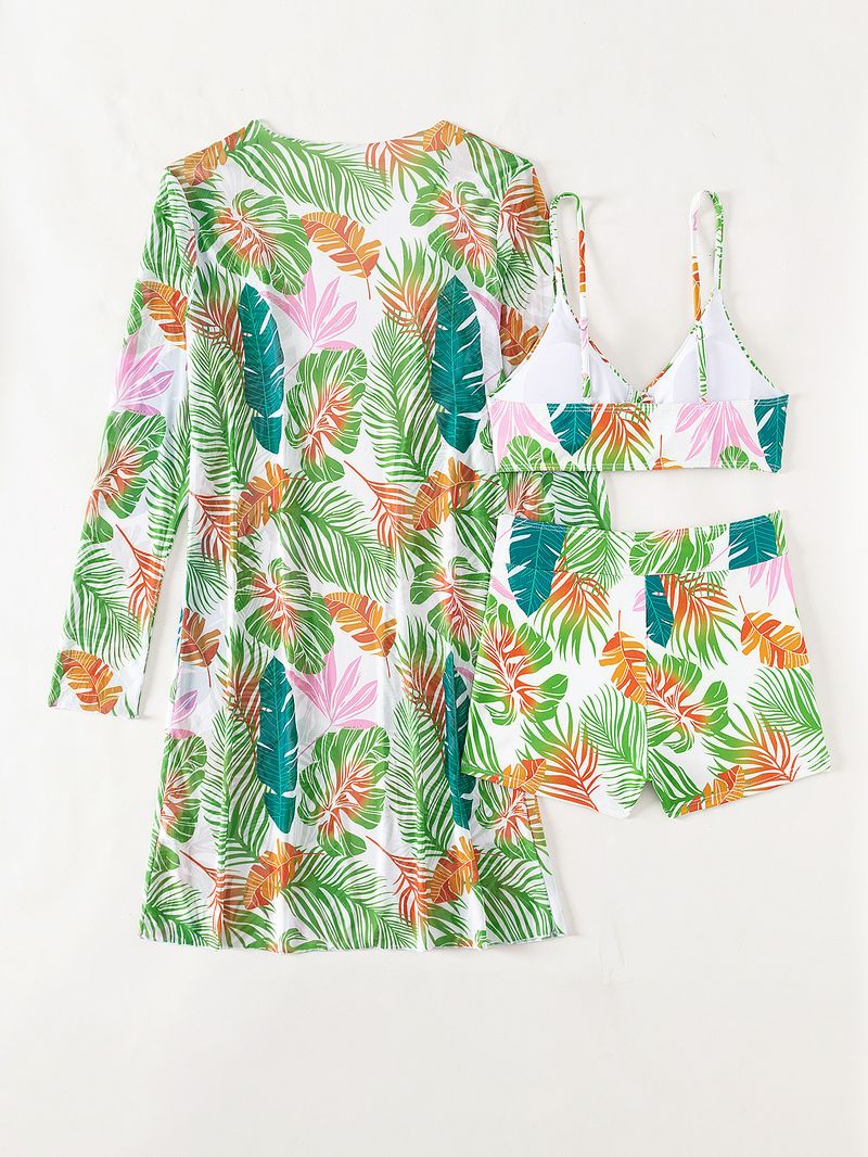 Women's Clothing Multi-color fashion bikini three-piece swimsuit for women_voghion.com