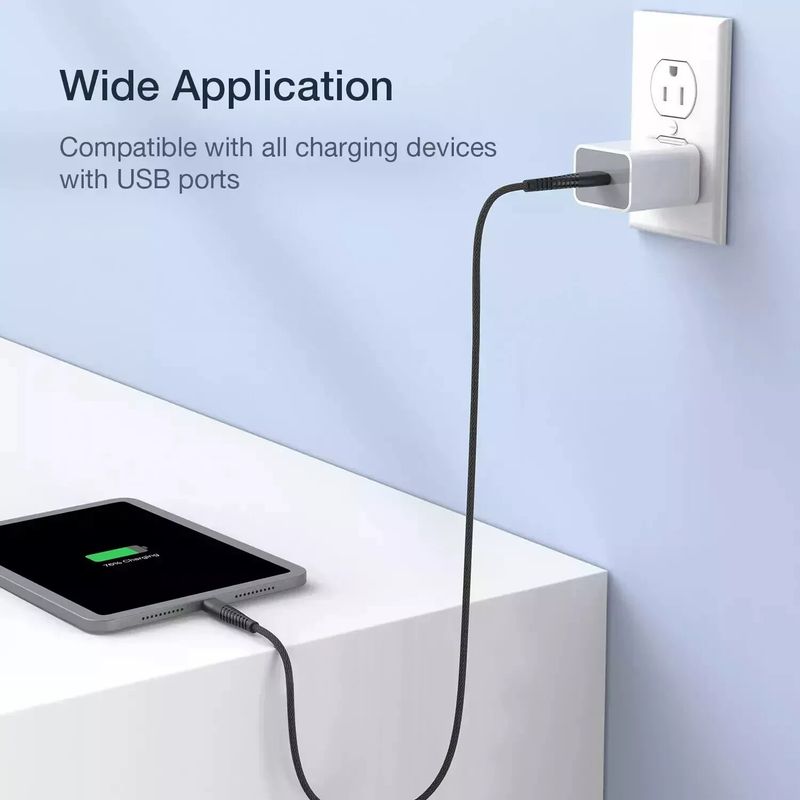Câble de charge rapide USB A vers Type C 3A pour téléphone portable Samsung_voghion.com