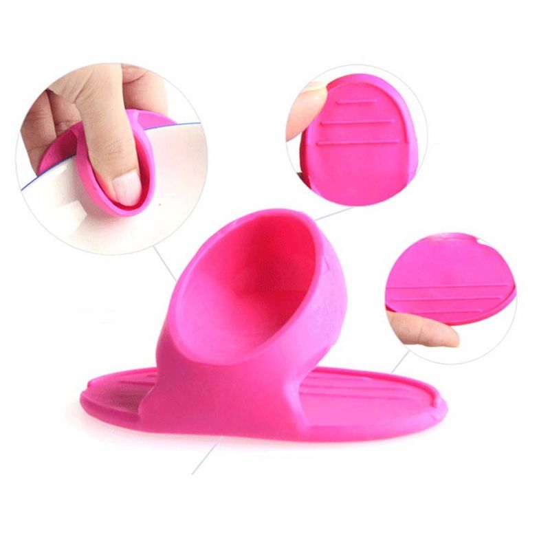 14Pcs Partner Microwave Oven Mitts Silicone Holder For Kitchen Convenient Insulated Glove Finger Nonslip Clips Protect Wise Cook Tools_voghion.com