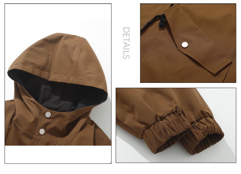Autumn and Winter New Windbreaker Korean Edition Mid length Hooded Men's Casual Large Size Jacket Coat_voghion.com