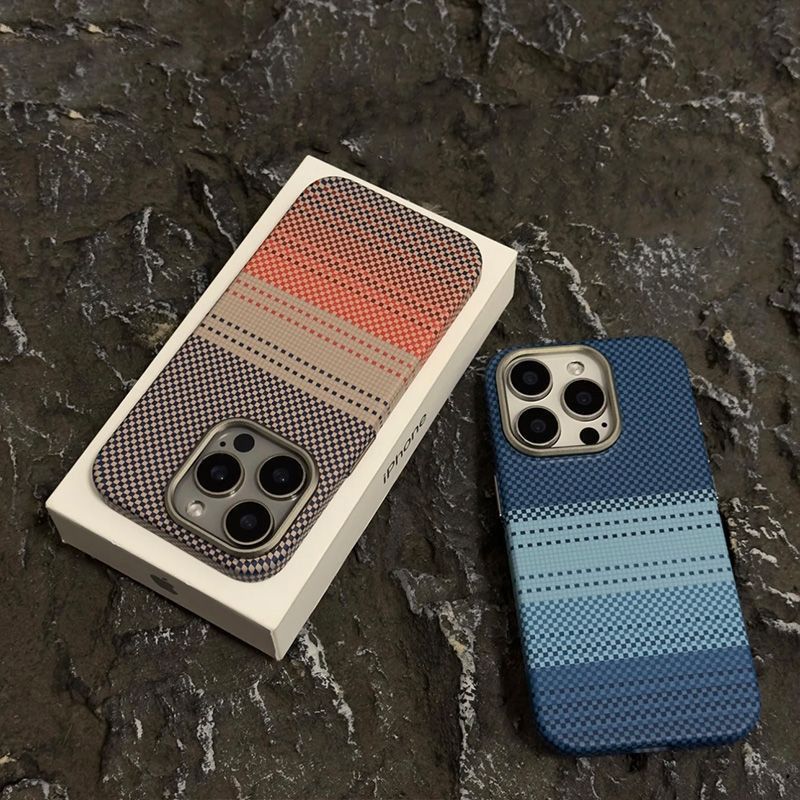 TechGlobe Kevlar Texture Compatible With 17 Phone Magnetic IPhone 16 Water Sticker 14 Metal 15 Pro Max Hard Case_voghion.com