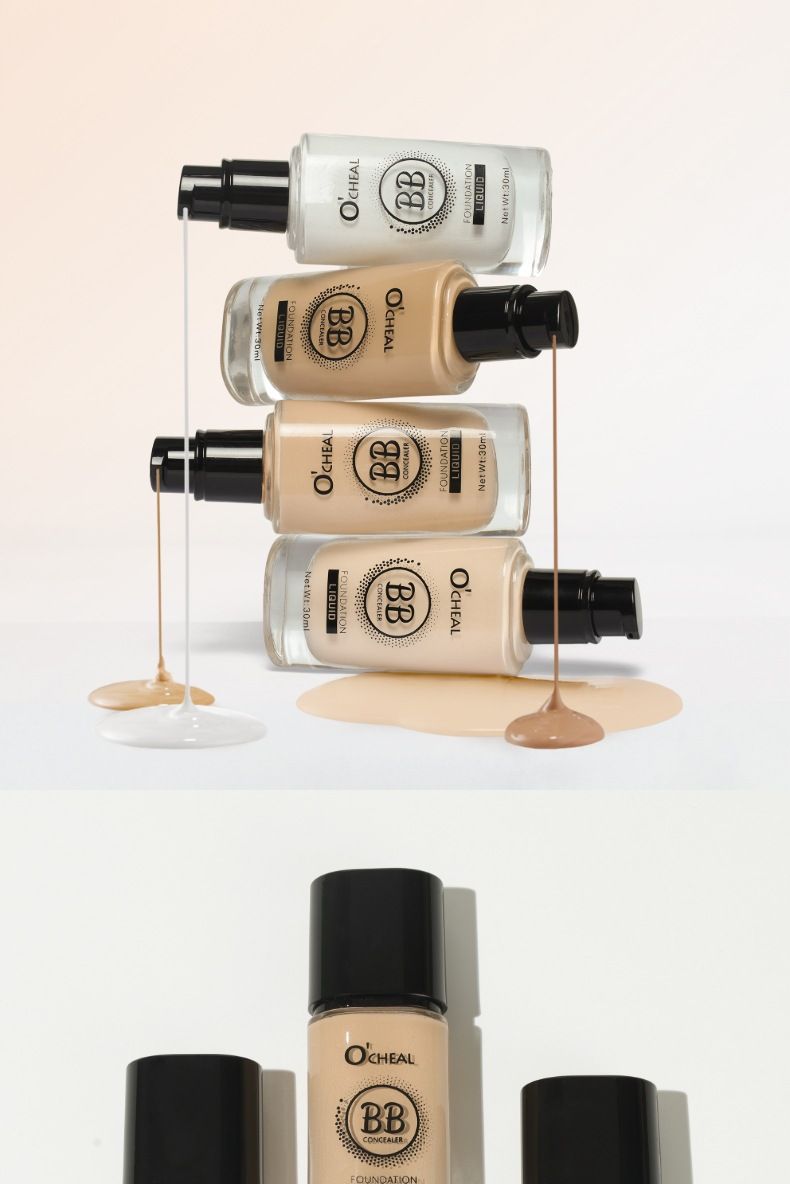 OCHEAL Warm Skin Tone Foundation 30ml Brightening Portable Light And Breathable Concealer Liquid Not Easy To Fade Foundation_voghion.com