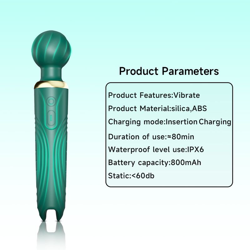 Vibratore per masturbazione femminile Langya a doppia testa con forte scossa AV_voghion.com