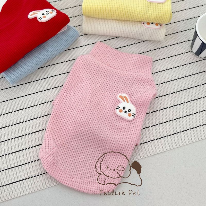 Boiling Point Pet 22 Autunno Inverno Coniglio Waffle Base Maglietta Tazza da Tè Cucciolo Piccolo Cane Gatto Girocollo Manica Lunga Abbigliamento_voghion.com