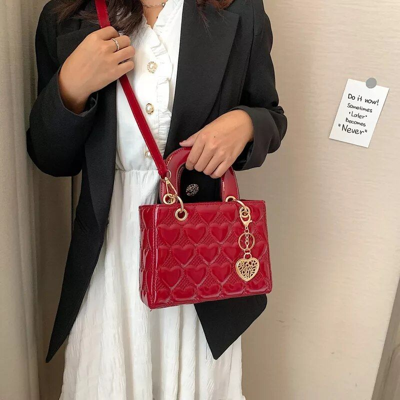 Handtasche 2021 Marke Totes Hohe Qualität Mode Klassische Stepp Quadratischen Griff Tasche Frauen Umhängetaschen_voghion.com
