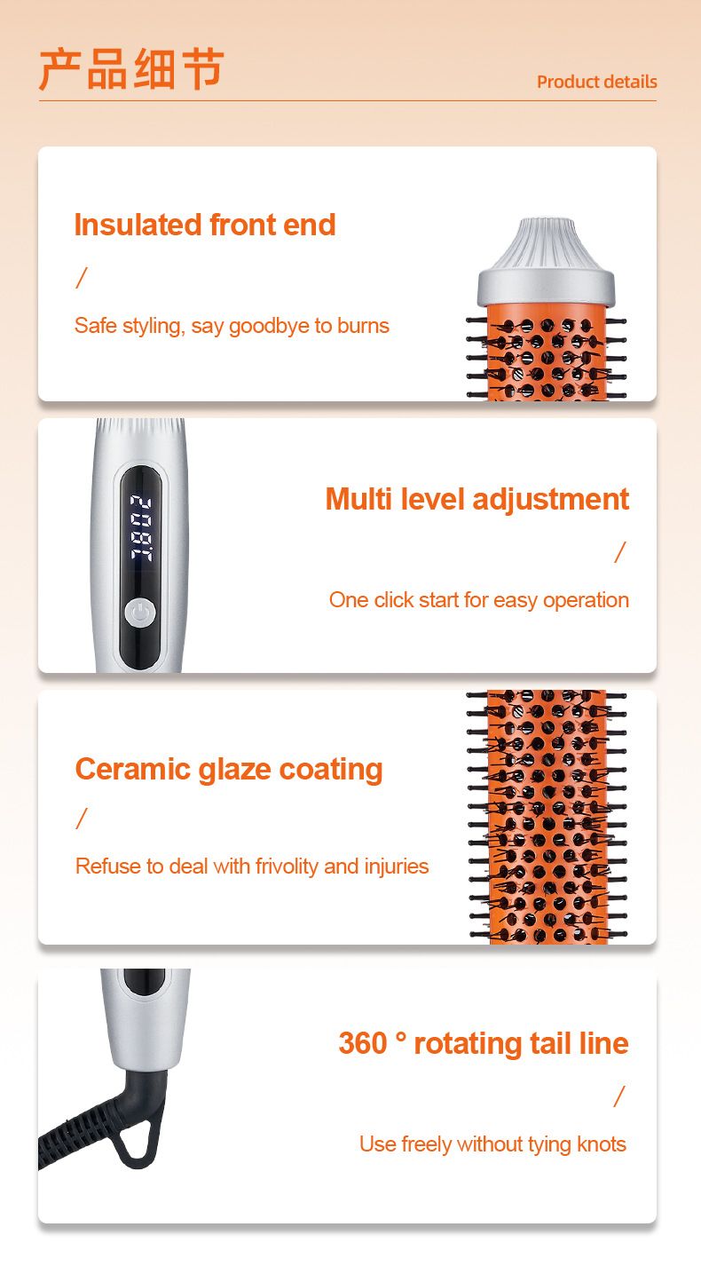 TK Fluffy Clip Curl Straight Plate Comb Ferro arricciacapelli manuale anti-danno agli ioni negativi a doppio uso_voghion.com