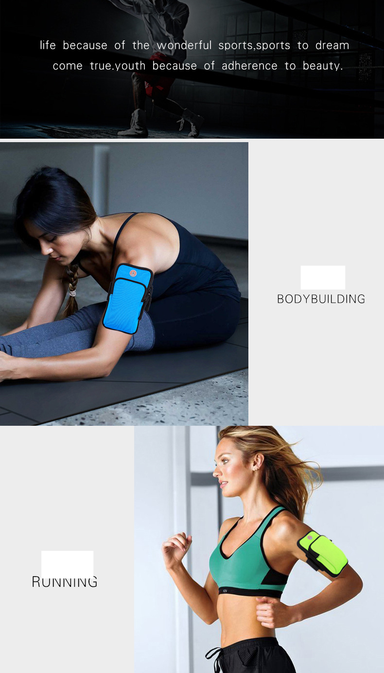 Gym Bags Outdoor Sports Arm Bag Mobile Arm Bag Running Wrist Bag Waterproof Arm Bag Cycling Events 7 "arm Bag_voghion.com