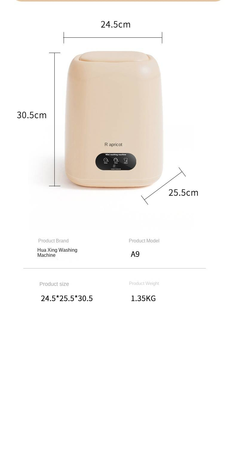 Huaxingi aluspesu pesumasin A9_voghion.com