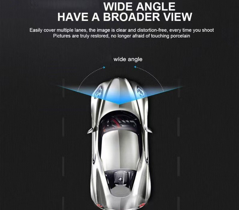 High Definition 1080P Fuerrekorder mat dräi Lënsen an simultanem Display, ausgestatt mat Réckbild, mobilen WIFI, Auto DVR_voghion.com