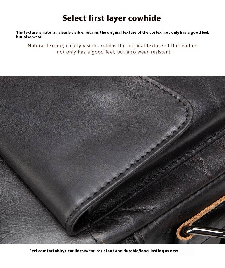 Borsa da uomo di marca, retrò, casual, piccola borsa a tracolla, borsa da uomo in vera pelle, cross-border_voghion.com