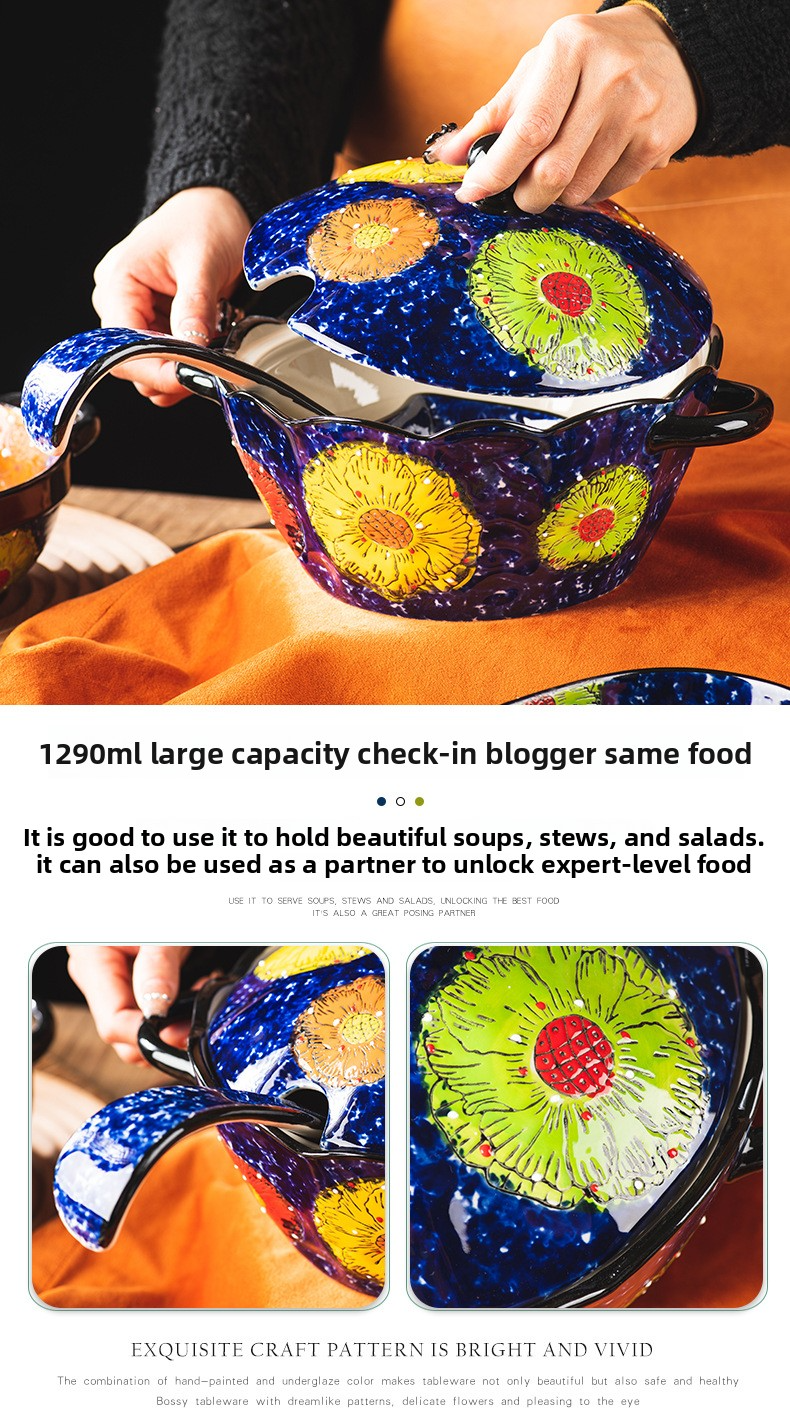 Ceramic Dinnerware Set – 16-Piece Floral Embossed Tableware Collection For Daily Use & Special Occasions, Microwave Safe, Elegant Vintage Design_voghion.com