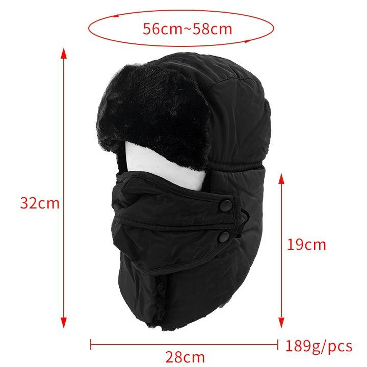 Unisex Winter Fleece-Lined Earflap Hat - Windproof Cold Weather Trapper Hat For Outdoor Activities & Cycling (Multiple Colors)_voghion.com