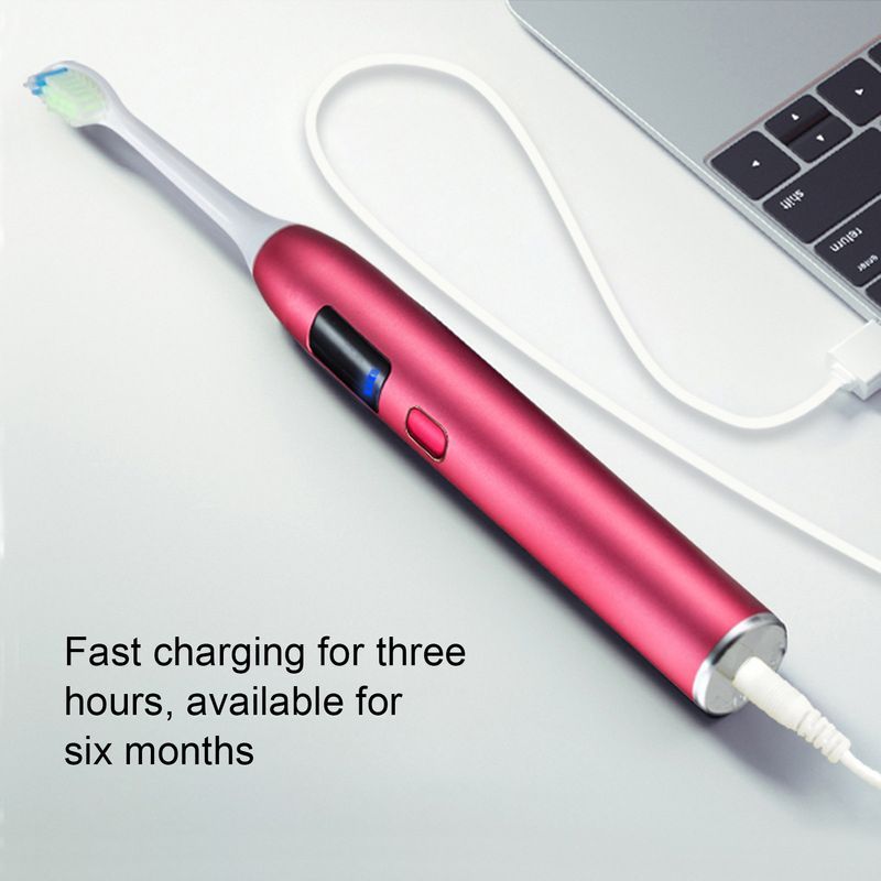 Ruixingst Austauschbare Sart Ein-Knopf-Bedienung Komfortabler Griff Niederspannung Ultraschall Elektrische Zahnbürste Für_voghion.com