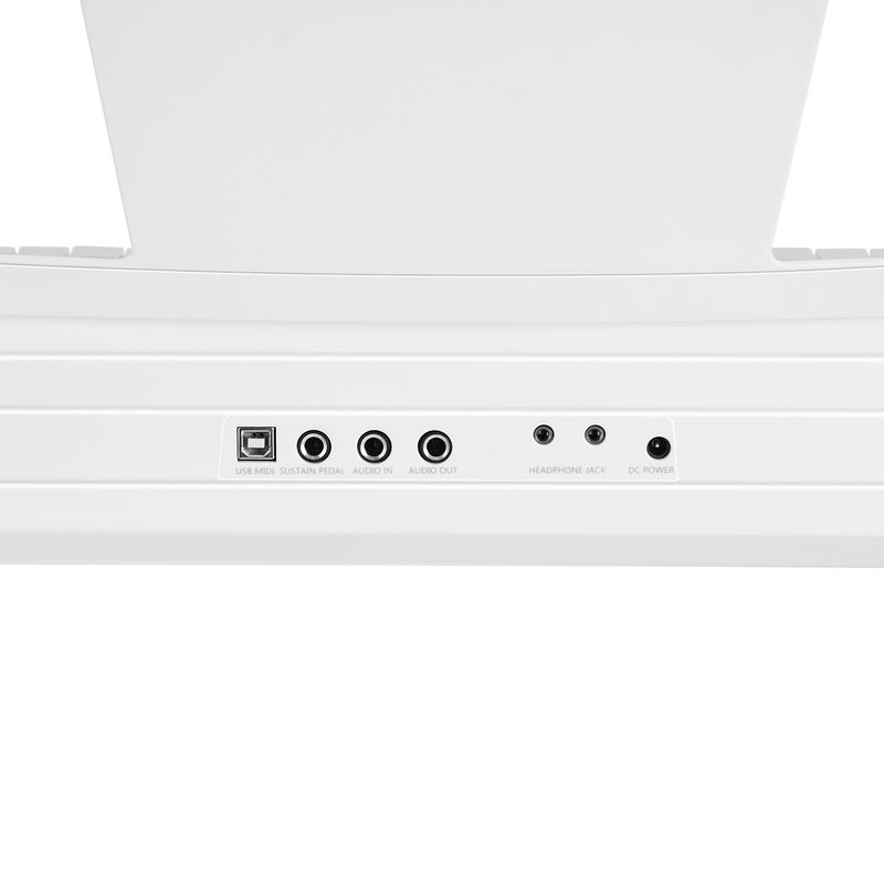 88-Key Digital Piano With LED Display, 128 Rhythms & 64 Demo Songs, Includes Stand, Pedal & Carrying Bag_voghion.com