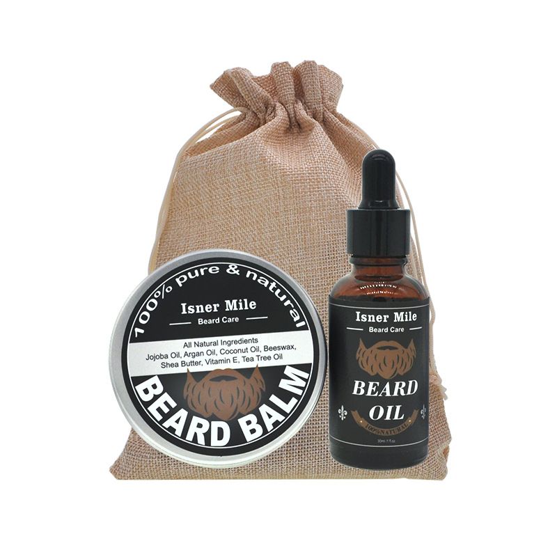 Kit Olio/Olio di Palma Crema per Barba Cura del Viso Uomo Set Due Pezzi_voghion.com