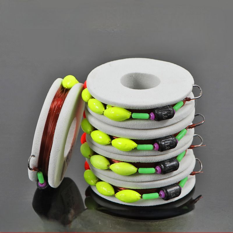 Seven Star Floating Traditional Product Pre-tied With Barbed Full Finished Hook Set Fishing Line_voghion.com