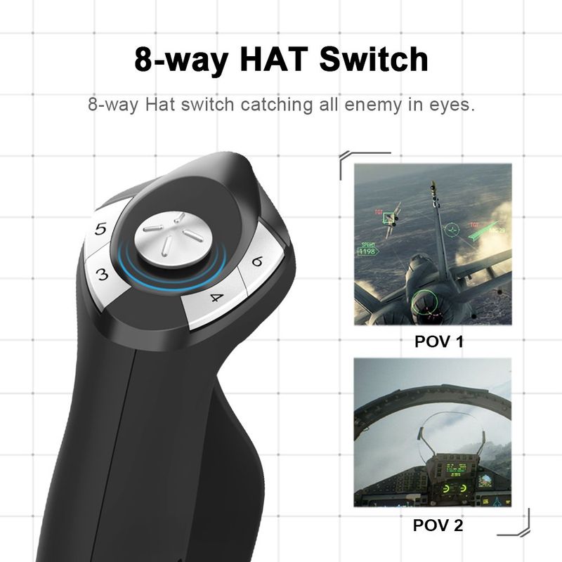 PXN 2119 PRO Simulator Gamepad Vibration Für PC/Desktop PS4 Flug Joystick Game Controller_voghion.com