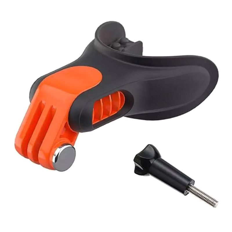 Montieren Surfen Skating Bootfahren Beißen Mund Mit Schraube Für HERO 10 9 8 7 6 5 4 3 + 3 2 1 kameras F19E_voghion.com