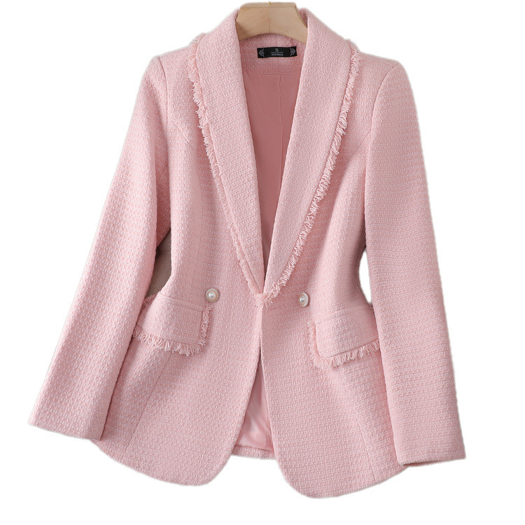 Abbigliamento da donna, nuovo stile, top di alta gamma, abito in tweed con temperamento_voghion.com