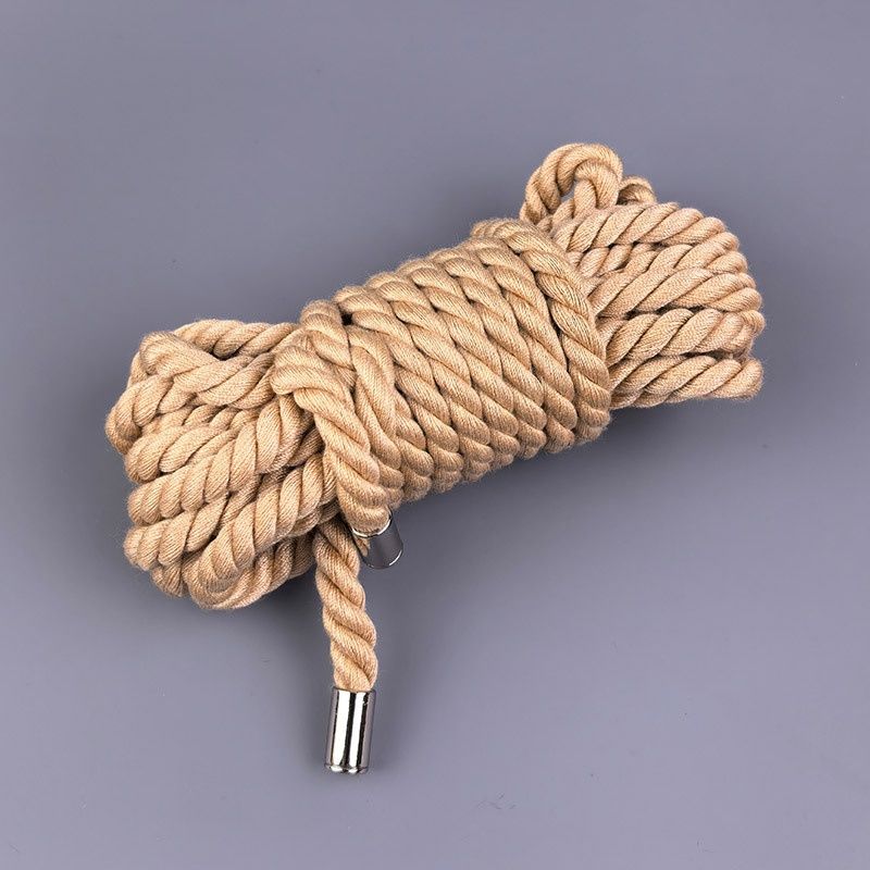 LuvBox Erotic SM Bondage Adult Restraint Art per donne in morbido cotone puro con fibbia in corda di metallo per la testa 5 10m_voghion.com