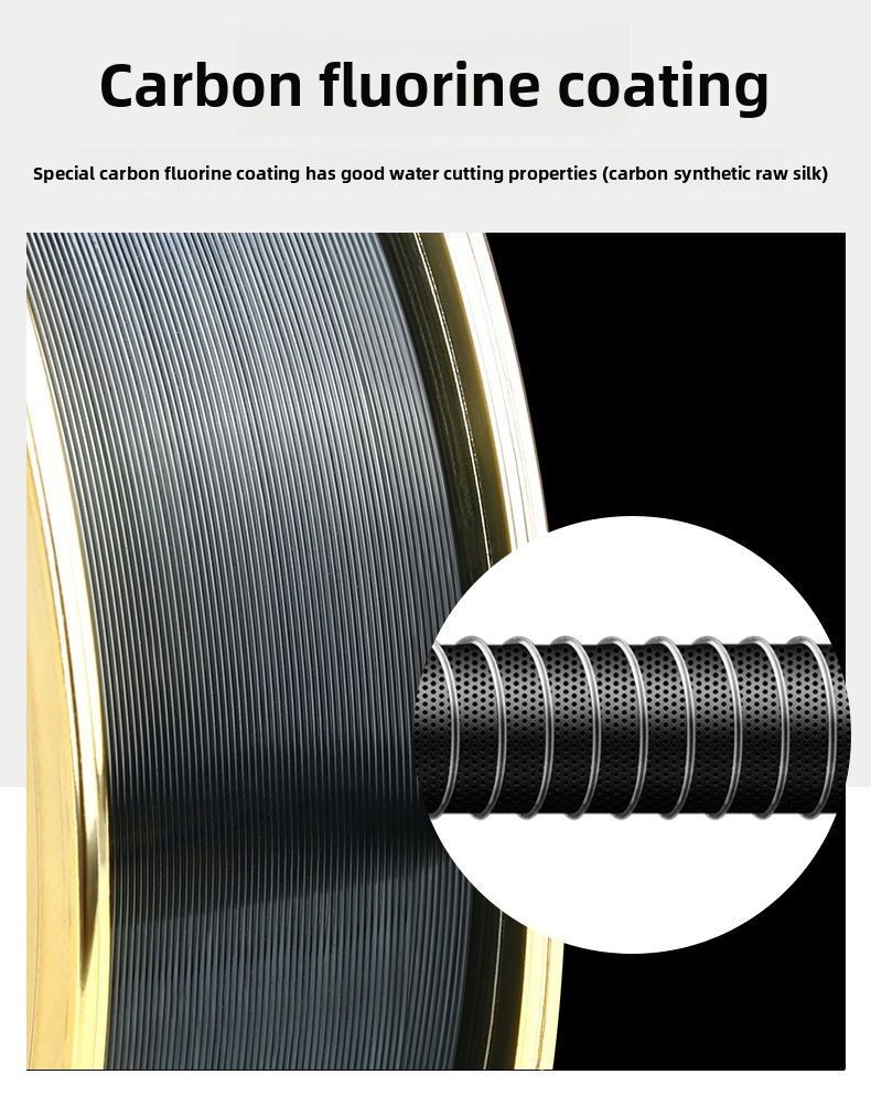 Linea di esche in nylon giapponese al carbonio e super resistente alla trazione per la pesca su zattera di ghiaccio_voghion.com