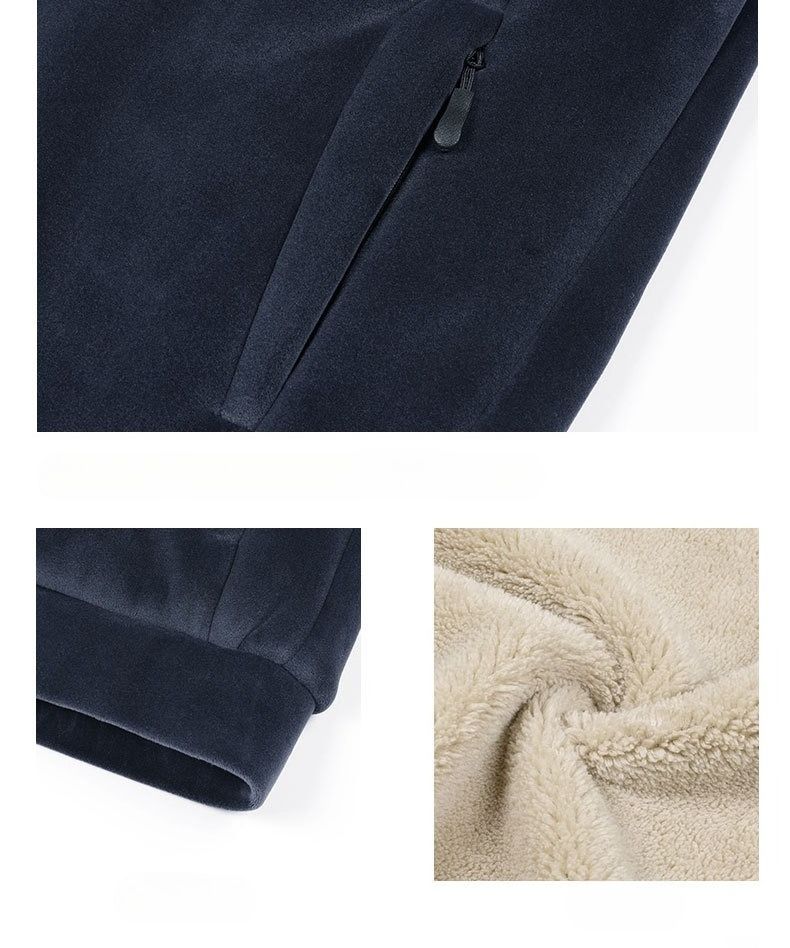 Winteranzug Herren Silberfuchs Fleecepullover Lammfleece Jogginghose_voghion.com