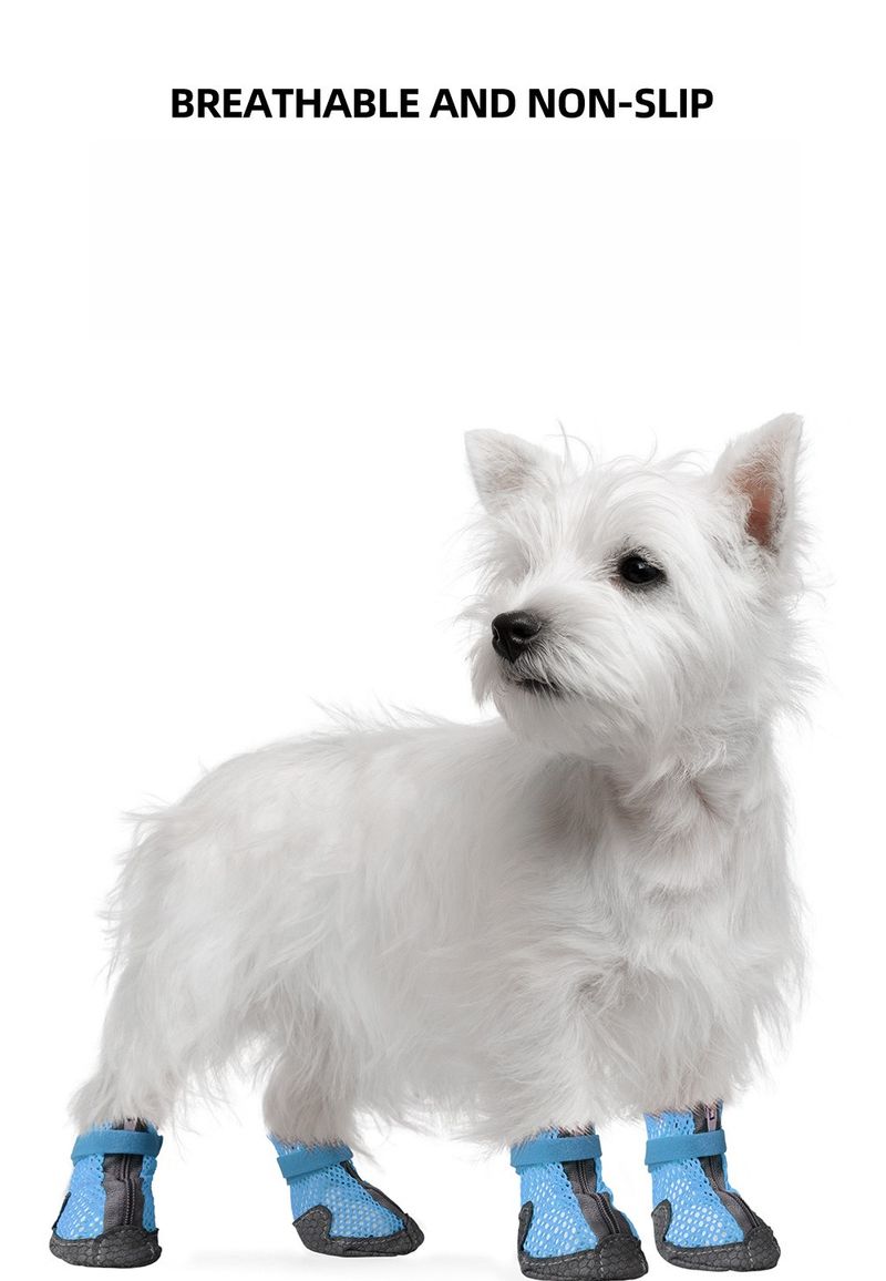 4 STÜCKE Winter Hundeschuhe Wasserdicht Niedliche Welpenstiefel Outdoor Walking Warme Hundeschneeschuhe Für Kleine Hunde Chihuahua Haustier Pfotenschutz_voghion.com
