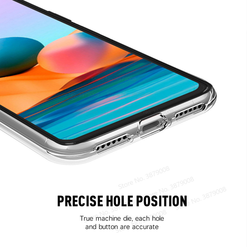 for xiaomi redmi note10 pro max cover 360° Full Body soft Silicone case redmi note 10 S 4G Front & Back Transparent phone shell_voghion.com