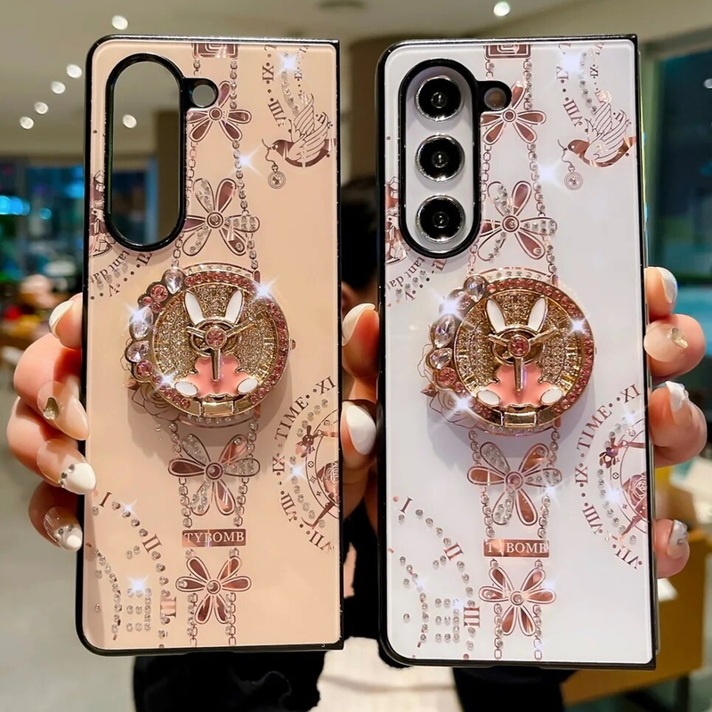 Farfalla Anello Supporto Del Basamento Del Telefono Cae Per Samung Galaxy Z Fold 5 4 Zfold 3 Fold5 5G Fold4 Fold3 copertura antiurto_voghion.com