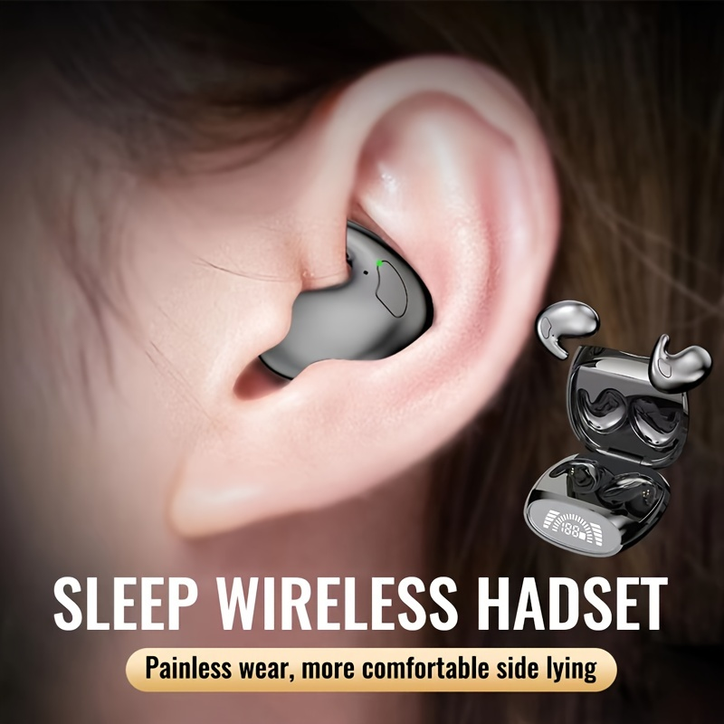 Perfect Sleep With Ultra Long Standby Wireless Headphones - Slim In Ear Sports Bass For Android And Iphone_voghion.com