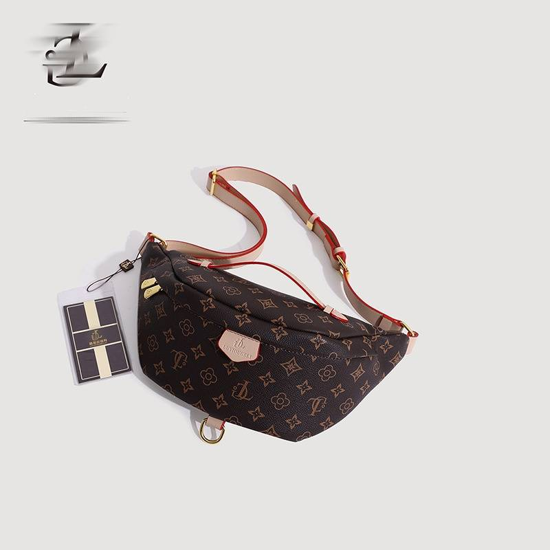 Moda retrò Marsupio da donna nuova borsa a tracolla da donna con borsa a tracolla di grande capacità_voghion.com