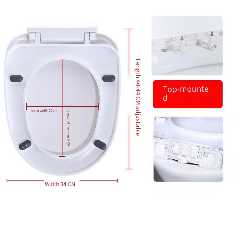 Toiletzittingen Huishoudelijk Verdikt Vertragen Eén Knop Snelle Installatie Toiletdeksel Oude Stijl U-vormig_voghion.com