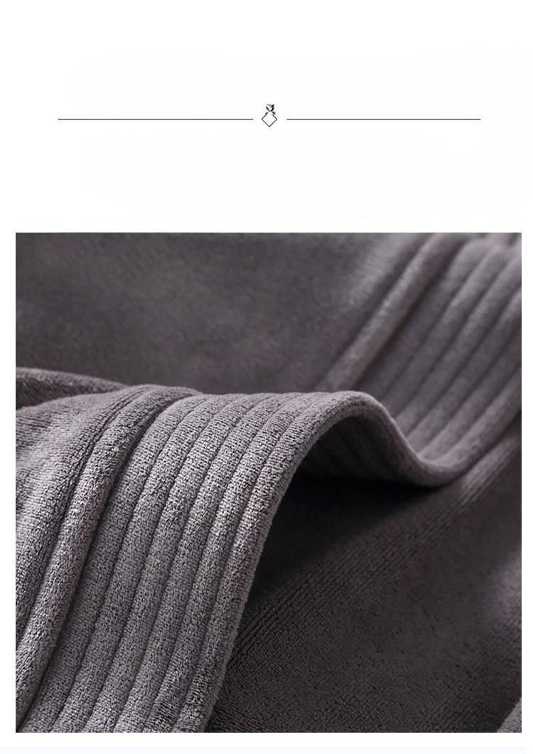 Microfiber Bathrobe Soft Winter Hotel Bathrobe Autumn And Winter Robe Absorbent Quick Drying Non Shedding Men's And Women's Bathrobe_voghion.com