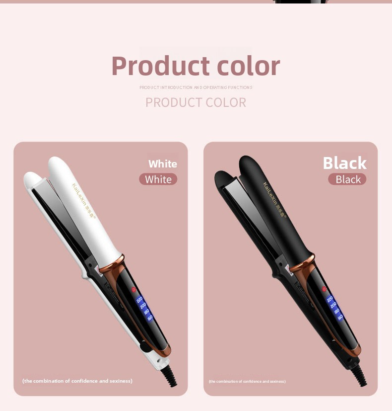 Piastra e ferro arricciacapelli 2 in 1 - 4 impostazioni di temperatura con piastre in ceramica (controllo dell'effetto crespo, styling di qualità professionale)_voghion.com