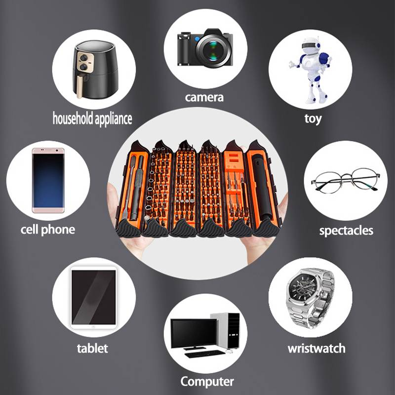 Household All-round Maintenance Tool Box 138-in-1 Screwdriver Combination Complete Bits One Box For The Whole Family To Repair_voghion.com