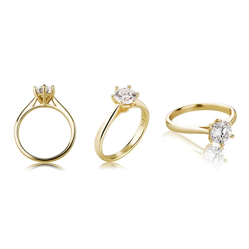 Rings Light Luxury D Color Moissanite Ring S925 Silver Real Platinum Electroplating_voghion.com
