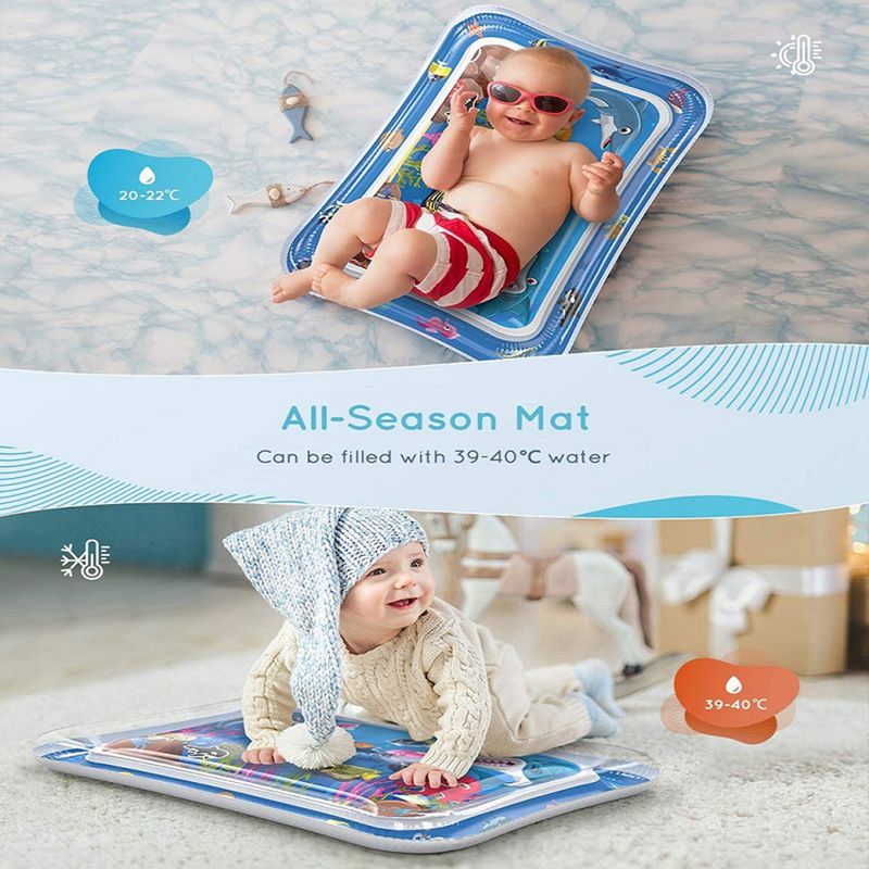 Bebek Su Oyun Matı Şişme Yastık PVC Bebek Karın Zamanı Yürümeye Başlayan Çocuk Su Pedi Çocuklar İçin Erken Eğitim Geliştirme Aktivite Oyuncakları_voghion.com