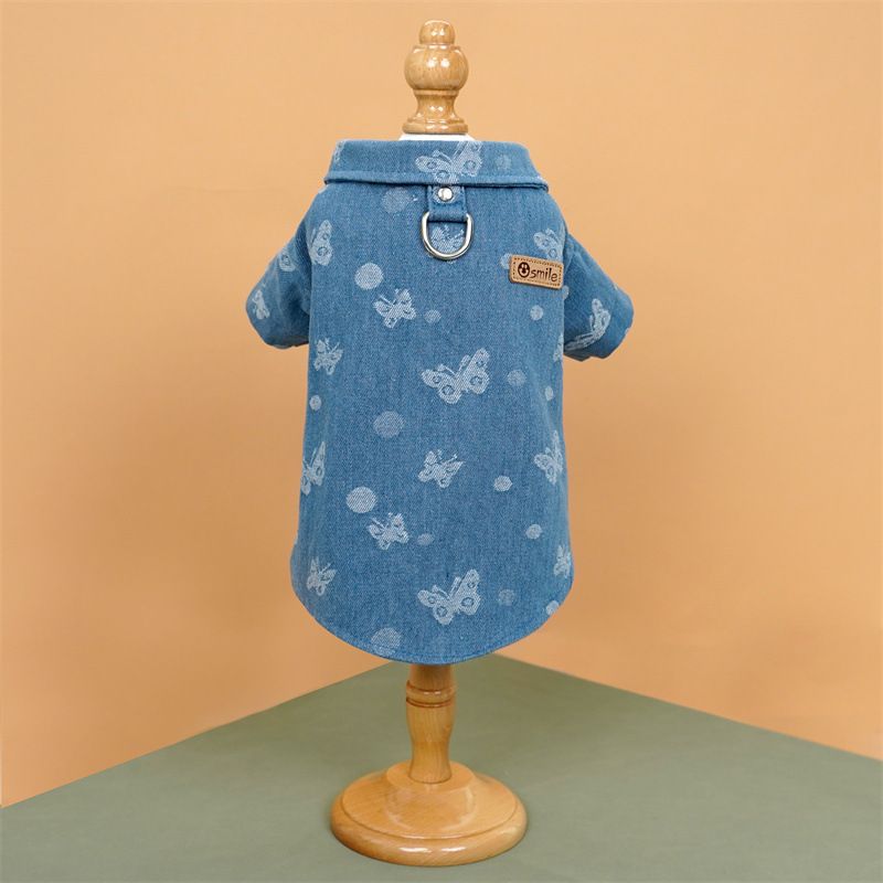 Maglietta da cowboy con corda di trazione Teddy da combattimento Abbigliamento per animali domestici per gatti Forniture per cani di piccola e media taglia_voghion.com
